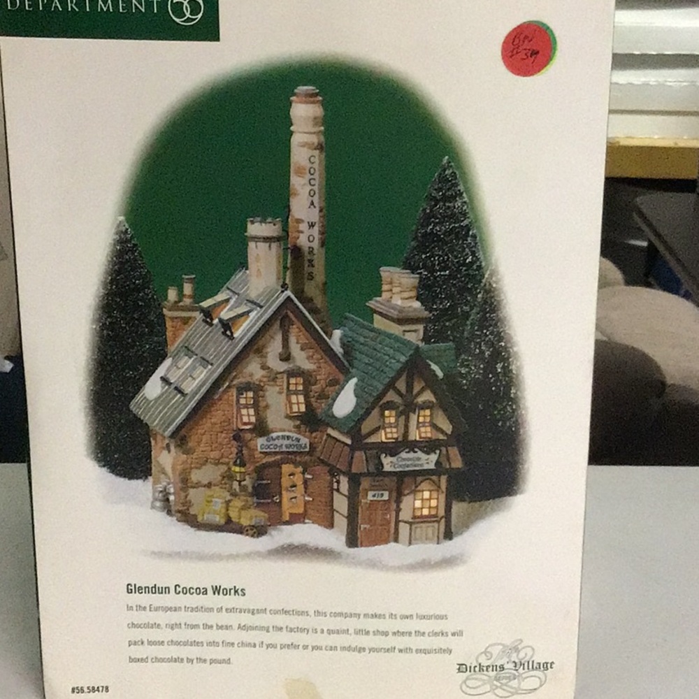 Department 56 Glendon Cocoa Works